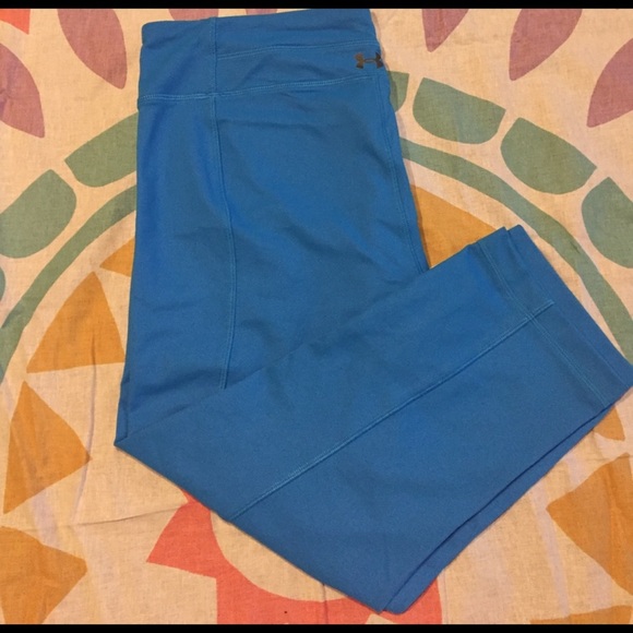 Under Armor blue crop leggings - Picture 1 of 2